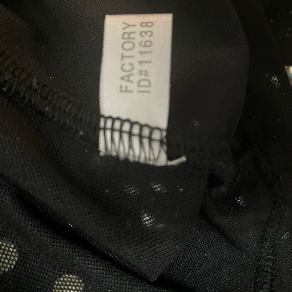 EXPRESS Chic Black Studded Top Sheer with glitter (S) Vintage - Picture 9 of 13